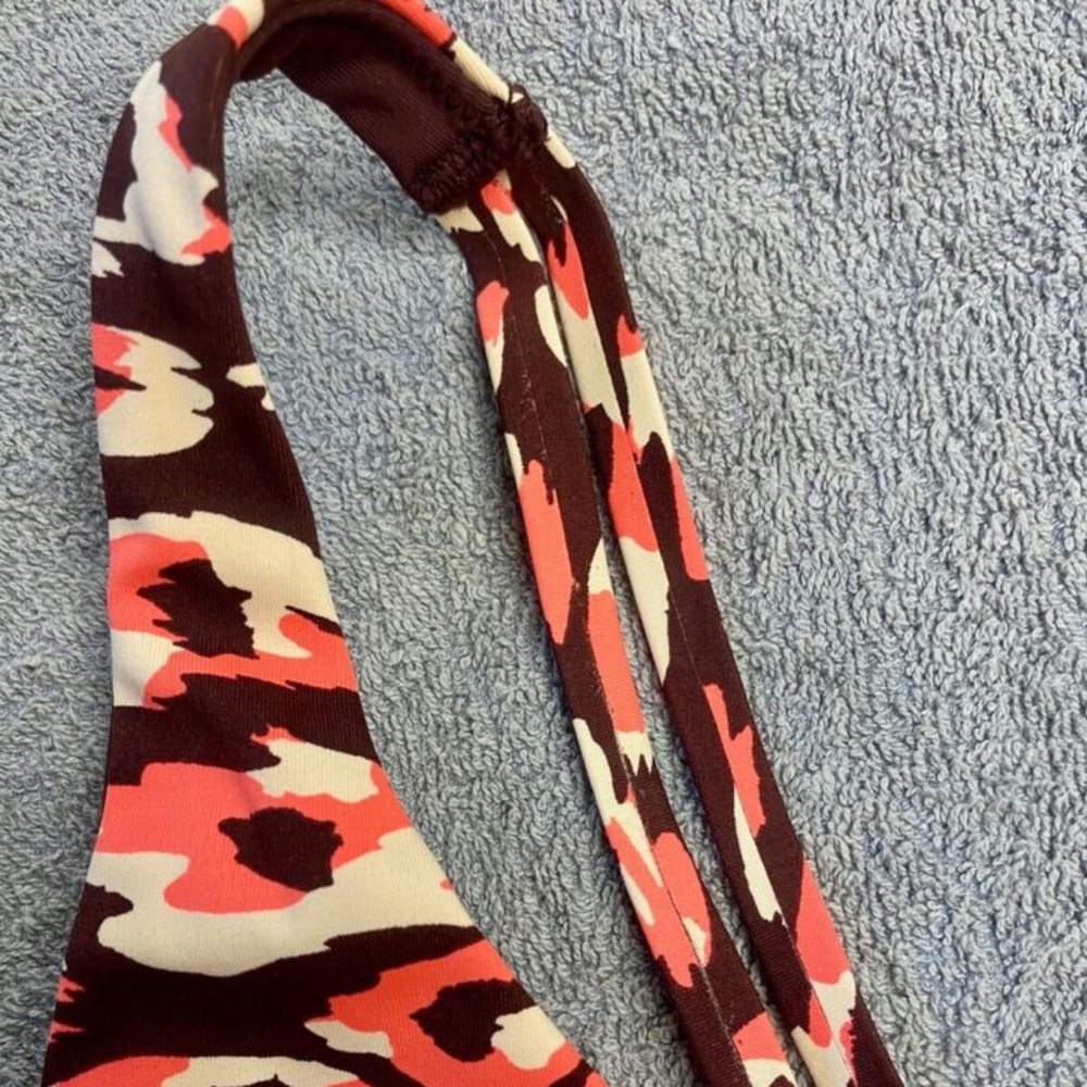 NWT Aerie Goals Plunge Sports Bra - Maplewood - M - Picture 3 of 10
